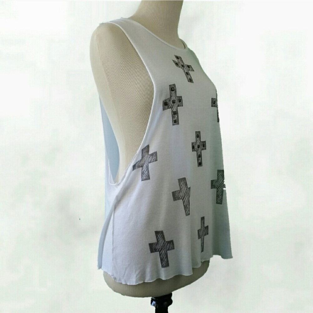 Cross Detail Tank Top Bathing Suit Cover Up - Picture 6 of 7